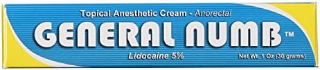 General Numb Net Wt 1 Oz (30g) 5% Anesthetic Anorectal Skin Numbing Gel Numb