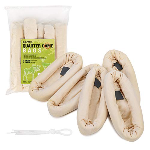 GearOZ Elk Game Bags Hunting Meat, 5Pack Reusable Meat Game Bags