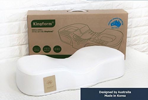 Kingform cervical contour pillow - memory foam chiropractic, hypoallergenic, orthopedic