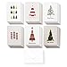 Sustainable Greetings Christmas Cards with Envelopes - 48 Pack, 4.5 x 6.25 in - Bulk Holiday Greeting Card Assortment - 6 Funny Tree Designs & Smooth Cardstock