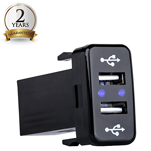 Bunker indust 5v 2.1a dual usb power socket rapid car charger sma…