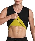 Aliex Men's Body Shaper Sauna Vest Sweat Tank top Tummy Burner Weight Loss Neoprene Shapewear Slimming Shirt