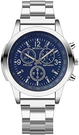 Pengy Luxury Quartz Sport Military Stainless Steel Dial Leather Band Wrist Watch