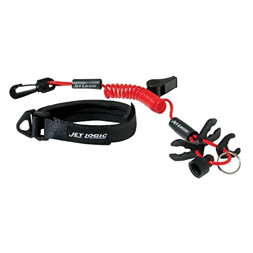 Orange Cycle Parts Safety/Emergency Whistle with Ultimate Lanyard, for Sea Doo, Yamaha, Kawasaki, Honda, Polaris, Tiger Shark and Wet Jet PWC Red/Black by Jet Logic UL-2