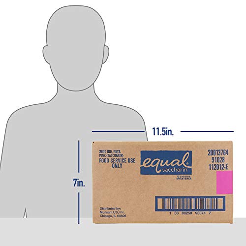 image for EQUAL 0 Calorie Sweetener, Pink, Saccharin Sugar Substitute, Zero Calo