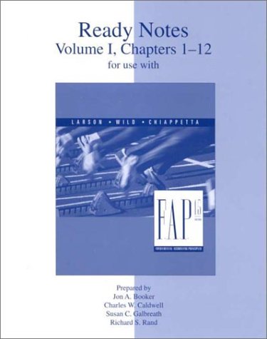 Ready Notes Volume 1, Chapters 1-12 for use with Fundamental Accounting Principles