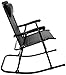 Amazon Basics Foldable Rocking Chair, Black