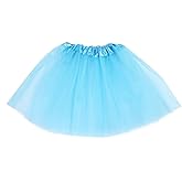 Dress Up Tutu for Girls Princess Tutu Skirts for Kids Three-Layered Tulle Ballet Skirts