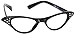 Hip Hop 50's Shop Kids Cat Eye Glasses (Baby-Toddler, black)