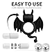Vibrating Penis Ring, l'aise vie Silicone Soft Stretchy Cock Rings for Men Waterproof Ring Toys for Males and Couples for Longer Lasting Erections Triple Wearing Ways with 2 LR41 Batteries (Batman)