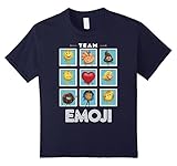 unisex-child The Emoji Movie Team Emoji Panels Graphic T-Shirt 8 Navy