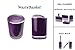 IMMANUEL Float Designer Purple Bathroom Trash Can, Scratch Resistant Acrylic Wastebasket Garbage Bin with Swivel Lid, 5 Liter/1.5 Gallon Capacity, Modern Home Decor