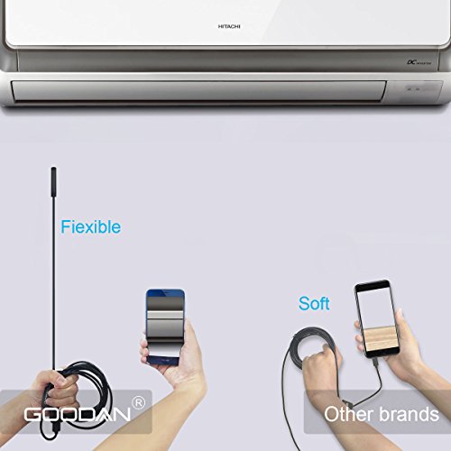 Wireless inspection camera, GOODAN Updated 1200P HD Wifi Endoscope borescope With 2.0 Megapixels 1200P HD Snake Camera For Iphone Android Smartphone, Table, Ipad, PC - (33.5FT) - Include carrying case - Thumbnail 6