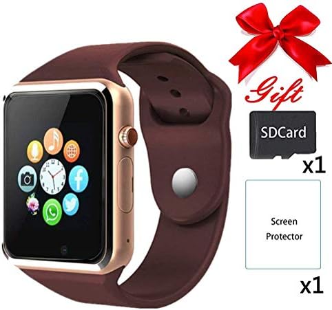 Bluetooth Smartwatch,Smart Watches Unlocked Watch Phone can Call and Text with TouchScreen Camera Notification Sync Compatible for Android Huawei and IOS Phone(App Unavailable) (Gold)