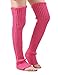 Leotruny Women's Winter Over Knee High Footless Socks Knit Leg Warmers