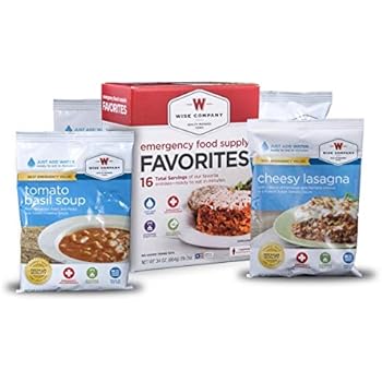 Wise Foods Emergency Survival Freeze Dried Food Favorites Sample