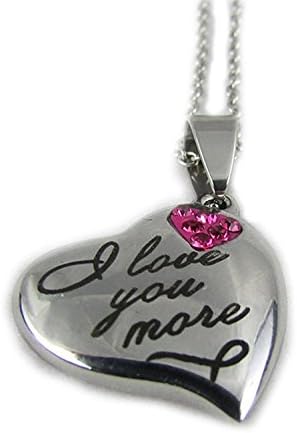 'I Love You More' Pendant Necklace