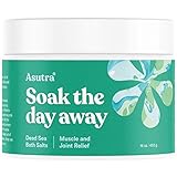 ASUTRA Dead Sea Bath Salts (Muscle & Joint Relief), 16 oz | Melt The Aches & Pains Away | Soak in Rich & Vital Healing Minerals | All Natural & Organic Eucalyptus, Peppermint & Clary Sage Essential Oi