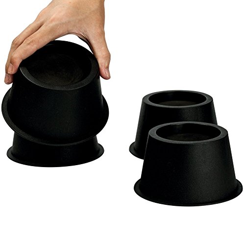 Uping Round Circular Bed Risers of 2" | Floor Protection Furniture Risers Chairs lifts Set of 4 Pcs | Black …