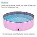 PAWCHIE Foldable Dog Swimming Pool Bathing Tub - Portable Pet Paddling Pool for Dogs Cats and Children Indoors, Outdoors- Large