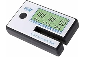 RockRose Portable Car Window Tint Meter Professional VLT/UVR/IRR Measurement for Auto Side Windows & Tint Films Instant Calibration & Data Lock for Pro Tint Installer Linshang Spectrum IR 950nm LS162