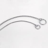 Guardian Gear Medium Chrome Snake-Chain Dog Collar, 20"