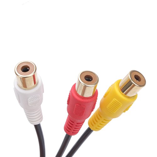 AMI MMI RCA 3RCA DVD Video Audio Input AUX Cable Wire for VW for Audi A3 A4 A6 A7 A8 Q5 Q7 R8 CAR-BA65 C/5