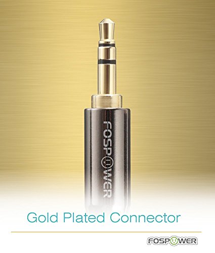 image for Audio Cable 6 FT (2 PACK), FosPower Stereo Audio 3.5mm Auxiliary Short