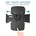 Upgrade Version Car Mount, HANA Universal Flexible Long Arm Windshield Dashboard Car Mount Holder Cradle with Adjustable Clamp and Circular Dashboard Base for All Smartphones 3.5-6.0 inches