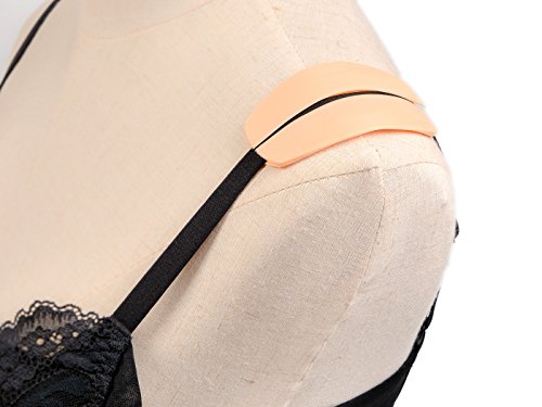 4 Pairs Soft Silicone Bra Strap Cushions Holder , Non-slip Shoulder Protector Pads