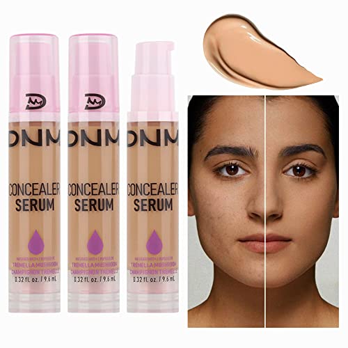 Kaely 2pcs Under Eye Concealer Serum - Corrects Dark Circles, Face Primer for Makeup, Corrects Tattoos - Medium