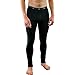 Woolx Mens BackCountry Midweight Merino Wool Base Layer Bottoms, Black, X-Large