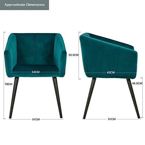 Esszimmerstuhl aus Stoff (Samt) Farbauswahl Retro Design Stuhl mit