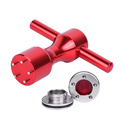Gofotu Golf Head Weight 2pcs Weights(5g/10g/15g/20g/25g/30g/35g/40g) Wrench Tool Compatible with Scotty Cameron Fastback&Squareback Putter (2pcs 10g+Wrench)