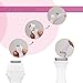 Bikini Trimmer, [Battery Included] 2 in 1 Women Shaver Waterproof Electric Razor Wet/Dry Cordless Ladyshave with Shaving and Bikini Head Perfect for Body, Face, Bikini Area (White)
