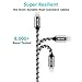 End Tip Unbreakable Cruel 4A Heavy Duty, Agvee 4 Pack 3FT 6FT 6FT 10FT Lightning Cable Knit Set Charging Braided Durable Fast Sync Cord to USB in Car Charger for Apple iPhone X 8 7 6S 6 iOS 11.3 iPad