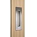 6 in Rectangular Recessed Sliding Door Handles Finger Pulls Flush 304# Stainless Steel 2 Pack