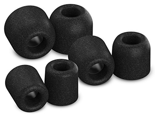 Comply-Foam-Premium-Earphone-Tips-Isolation-T-100-Black-3-Pairs-Large
