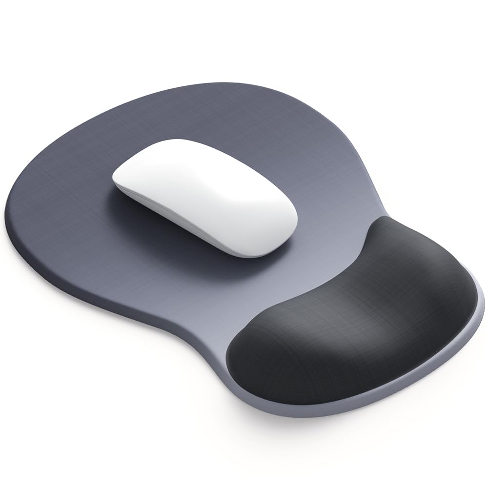 Photo 1 of ErgoComfort Gel Wrist Rest Mouse Pad-Ergonomic Office Mousepad with Wrist Support-Non-Slip, Design Desk Accessories Mat for Home&Game Decor (05Midnight Wave)