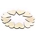 100pcs Blank Heart Embellishments for DIY Crafts 20mm