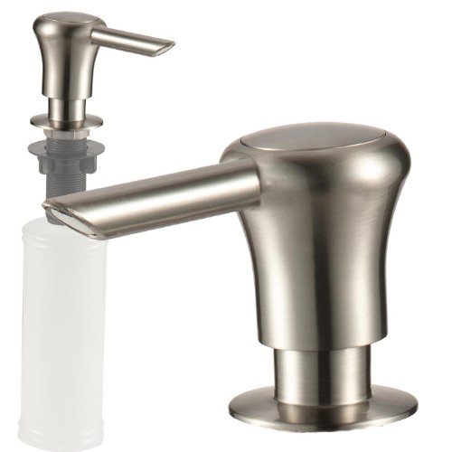 Kitchen Sink Soap or Lotion Pump Dispenser, Stainless Finish