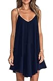LILBETTER Women's Summer Spaghetti Strap Sundress Sleeveless Beach Slip Dress