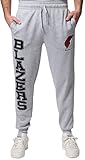 NBA Portland Trail Blazers Men's Jogger Pants Active Basic Soft Terry Sweatpants, Small, Gray