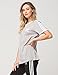 adidas Originals Women's Tops 3 Stripes Tee, Medium Grey Heather, Large