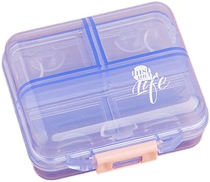 Portable 7 Day Pill Reminder Medicine Storage Pill Case Box B
