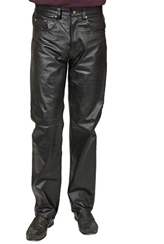 Charades Men's Faux-Leather 4-Pocket Costume Pants