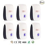 Skillink 6 Packs Ultrasonic Pest Repellert - Electronic Plug -In Pest Control Ultrasonic - Best Repellent for Cockroach, Rodents, Flies, Roaches, Ants, Mice,Spiders, Fleas