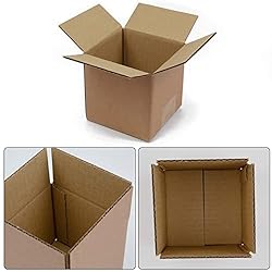 SUNLPH Shipping Boxes 4x4x4 Inches Small Corrugated