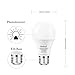 Boxlood Dusk to Dawn LED Light Bulbs, Built in Light Sensor, Plug and Play, 9W 6000K Cool White, 60W Halogen Equivalent, A19 E26 Base, AC120V, Auto On/Off Indoor Outdoor Lighting Bulb (2 Pack)