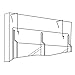 Safco Products 5661NC Wire Partition Panel Hanger for use with all Reveal Literature Displays (sold separately), Black